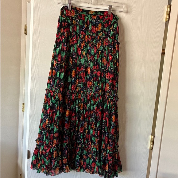 SALONI Vibrant Floral Maxi Skirt, size 4